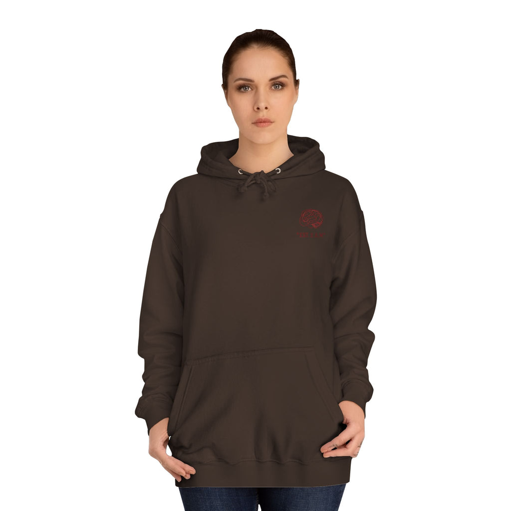 Unisex Overthinking Club Hoodie | Cozy College Gear, Thoughtful Gift for Students, Casual Wear, Relaxed Style, Brainy Humor Apparel