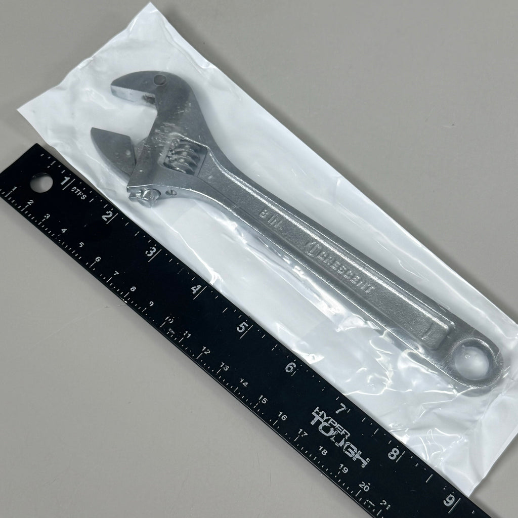 CRESCENT (2 PACK) 8" Adjustable Wrench Hex Jaw Design for Slipping Chrome AC28BK