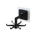 360 Degrees Rotated Kitchen Hooks Self Adhesive 6 Hooks Home Wall Door Hook Handbag Clothes Ties Bag Hanger Hanging Rack