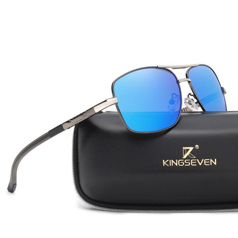 Brand Designer Men's Aluminum Magnesium Sun Glasses Polarized Mirror Lens Male Eyewear Sunglasses For Men