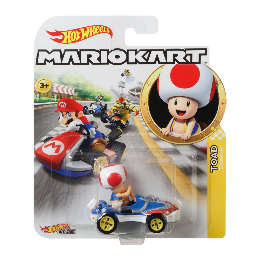 Hot Wheels Mario Kart Toad Sneeker Die-Cast Vehicle (1:64)