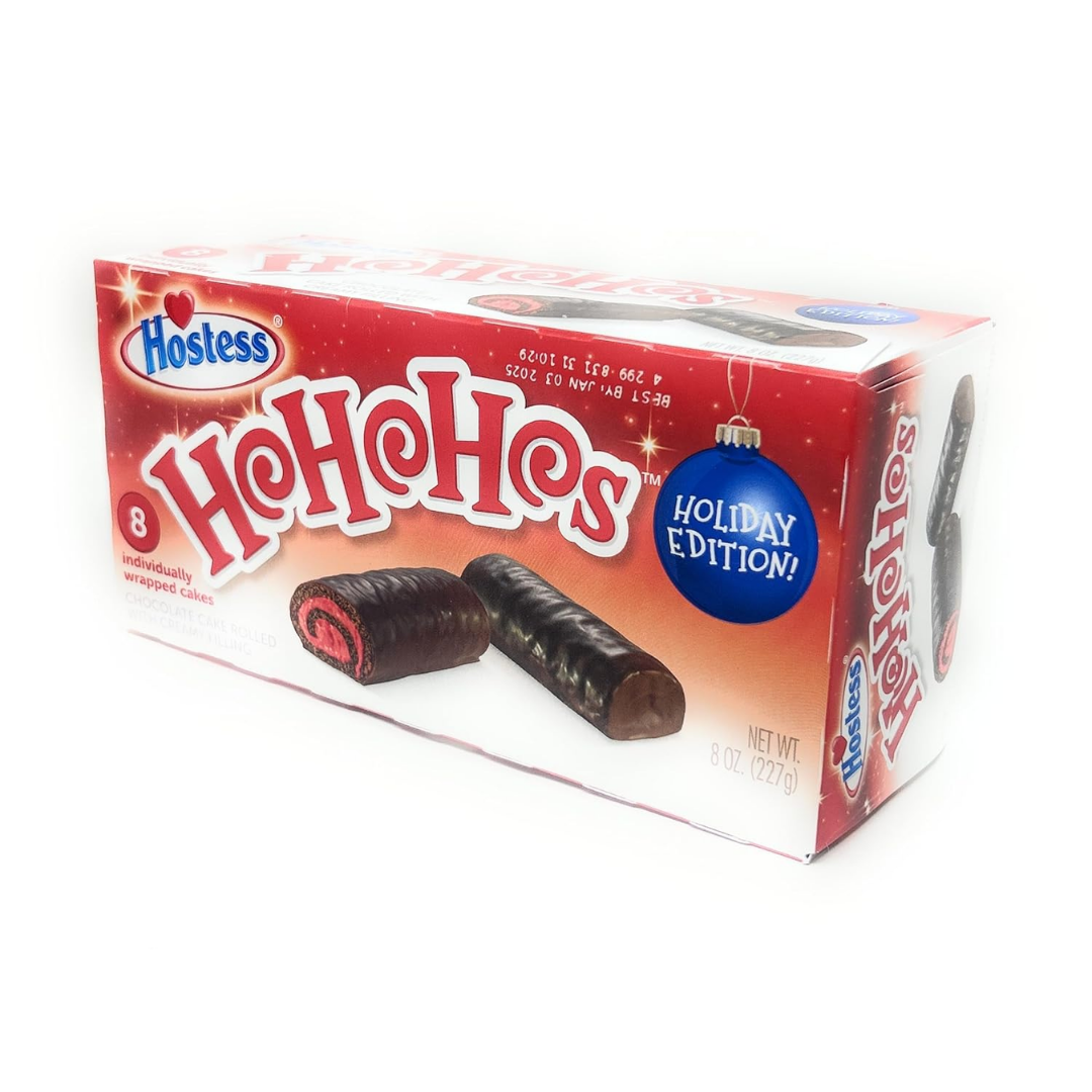 Hostess Holiday HoHos Chocolate Cake Rolled with Creamy Filling (8 ct)