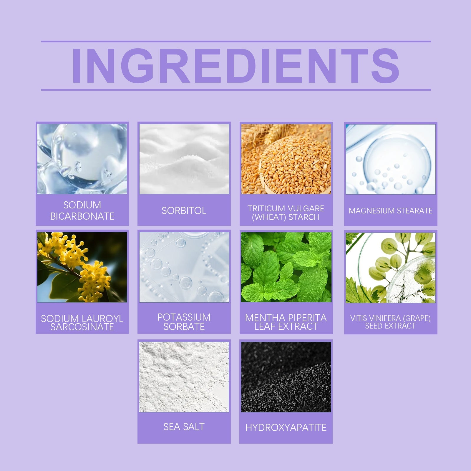 Oralhoe Purple Brightening Tooth Powder Gentle Mouth Cleanser Fresh Breath Cleanser Teeth Care