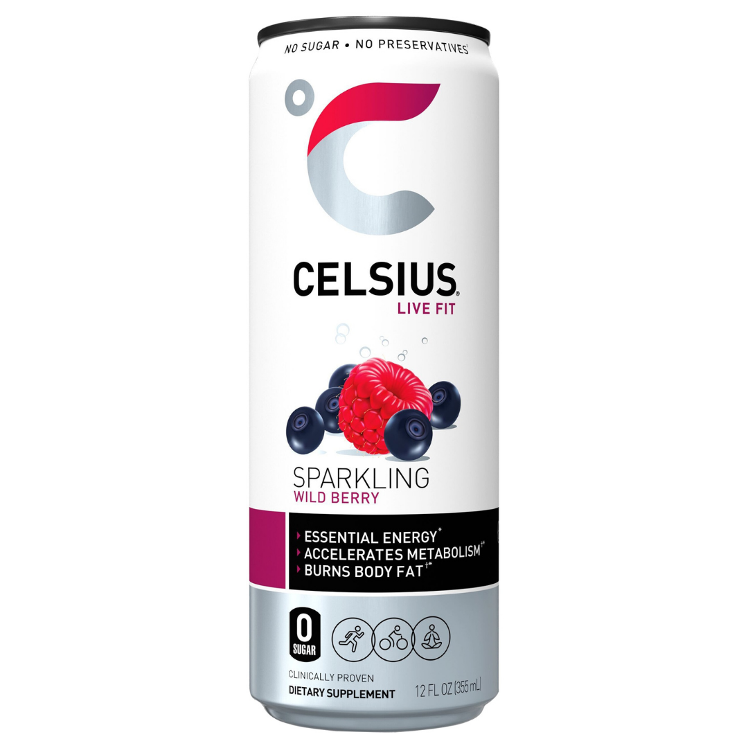 Celsius Wild Berry Sparkling Fitness Drink (12 oz)
