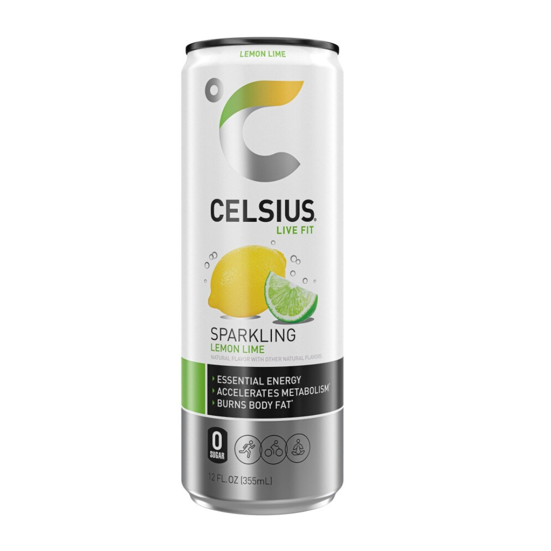 Celsius Live Fit Sparkling Lemon Lime Energy Drink (12oz)