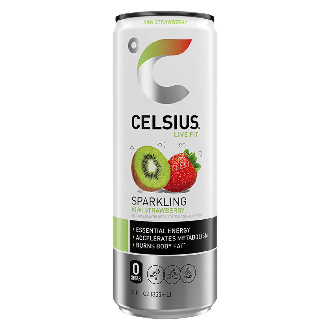 Celsius Live Fit Sparkling Kiwi Strawberry Energy Drink (12oz)
