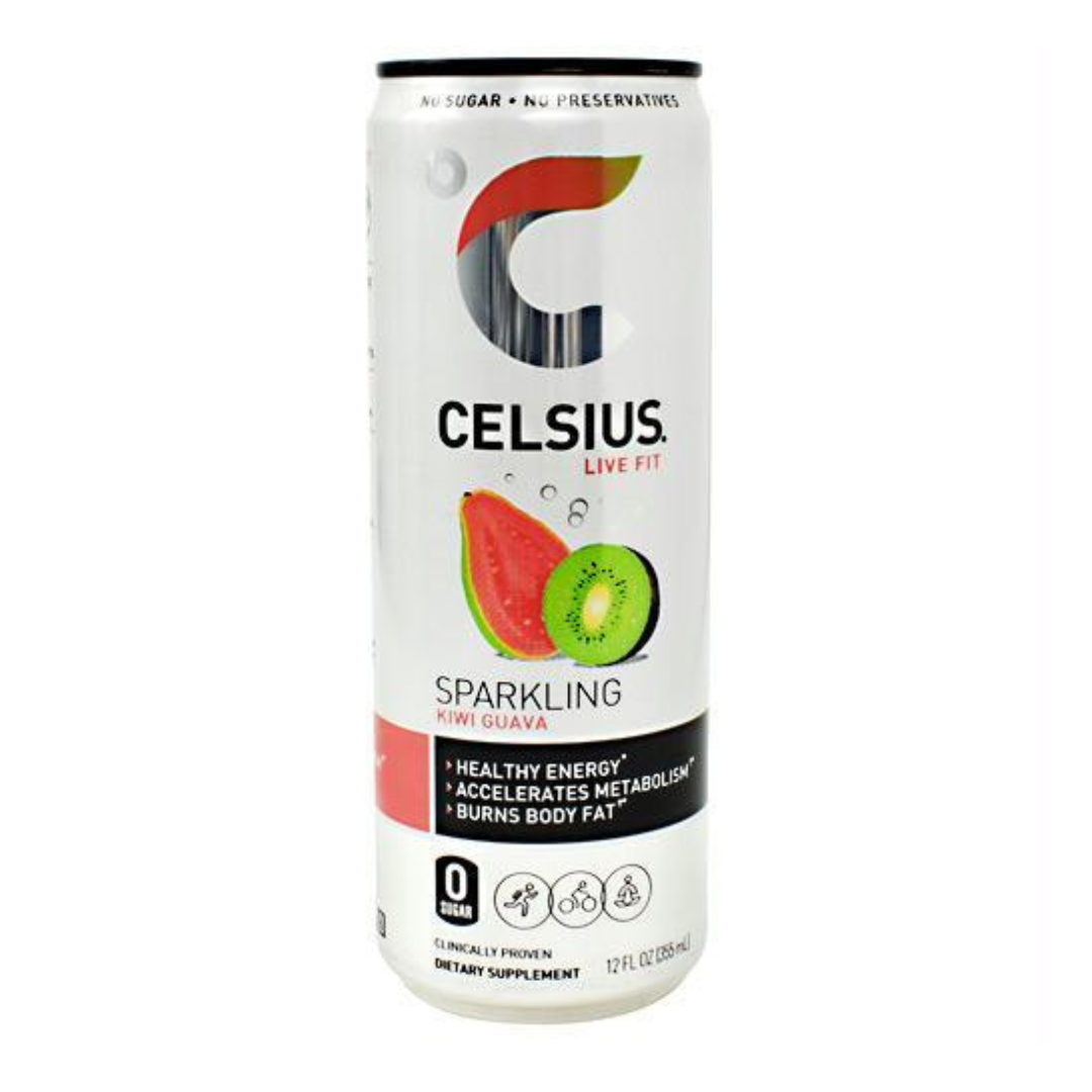 Celsius Live Fit Sparkling Kiwi Guava Energy Drink (12oz)