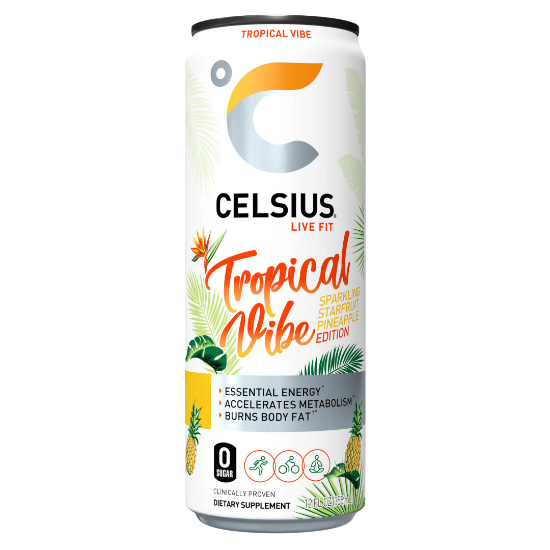Celsius Tropical Vibe Energy Drink (12oz)