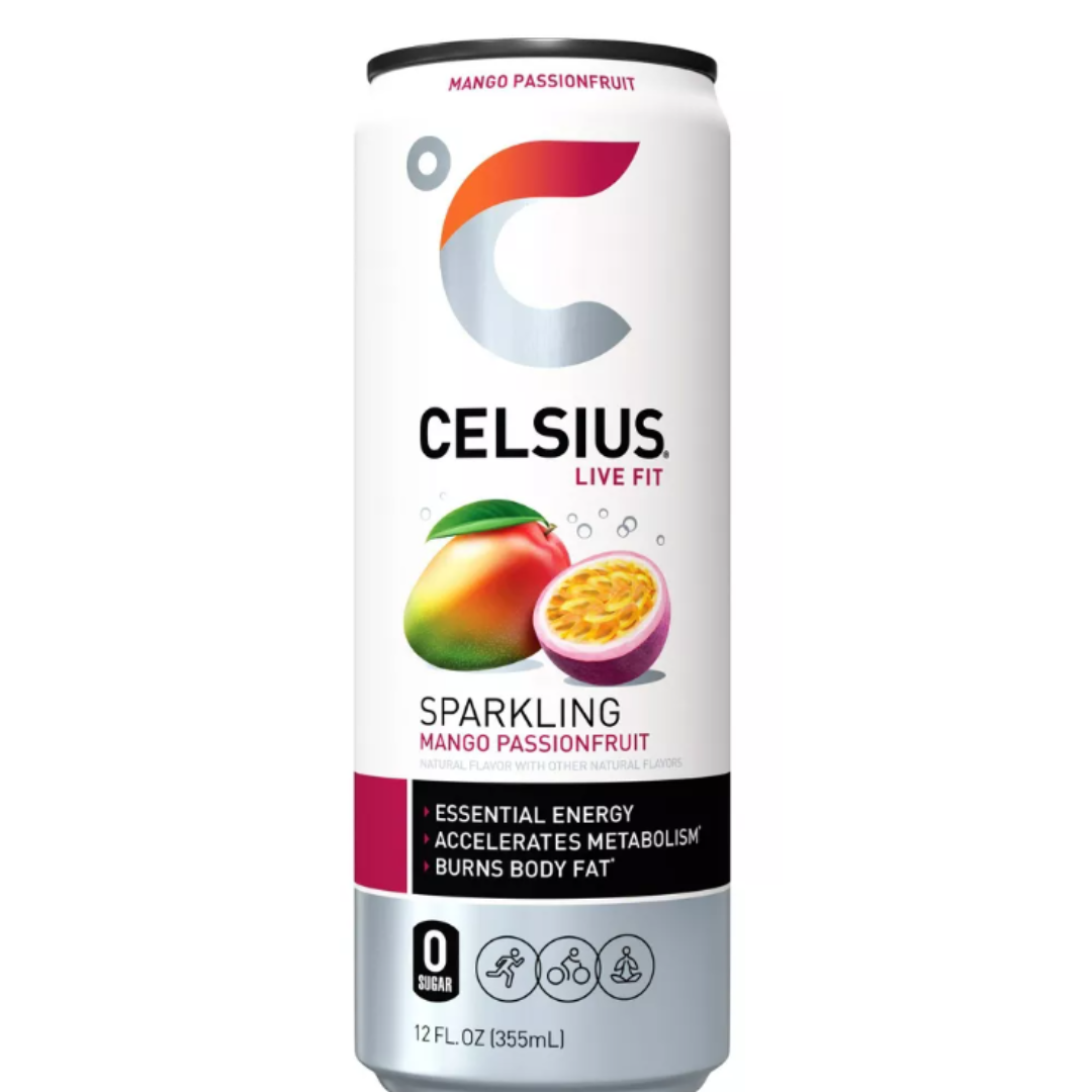 Celsius Live Fit Sparkling Mango Passionfruit Fitness Drink (12oz)