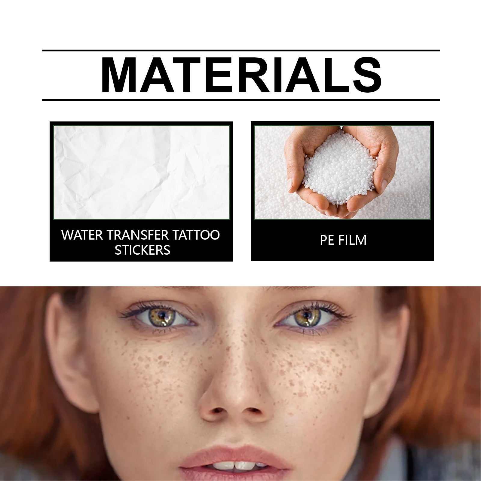 Makeup Patches, Waterproof And Sweat Resistant Long-Lasting Natural Freckles Makeup Stickers