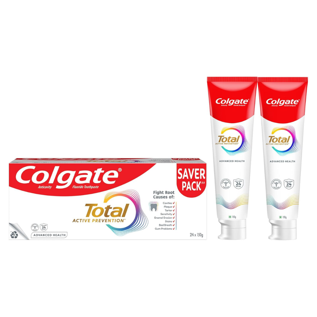 Colgate Total Active Prevention Toothpaste Twin Pack (2 x 5.2 oz)