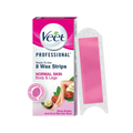Veet Professional Ready-to-Use Body Wax Strips – Normal Skin (8 ct)