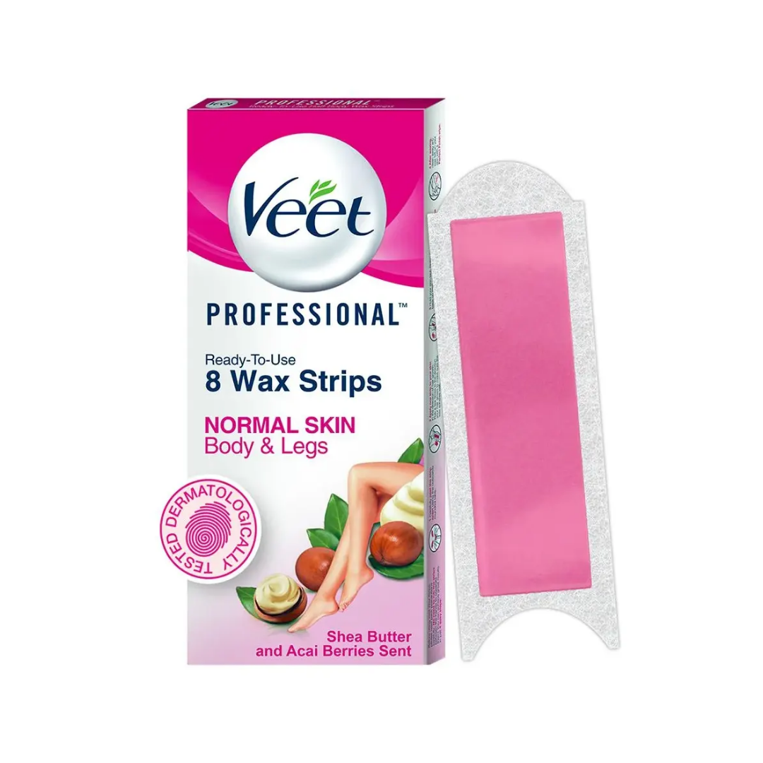 Veet Professional Ready-to-Use Body Wax Strips (8 ct)