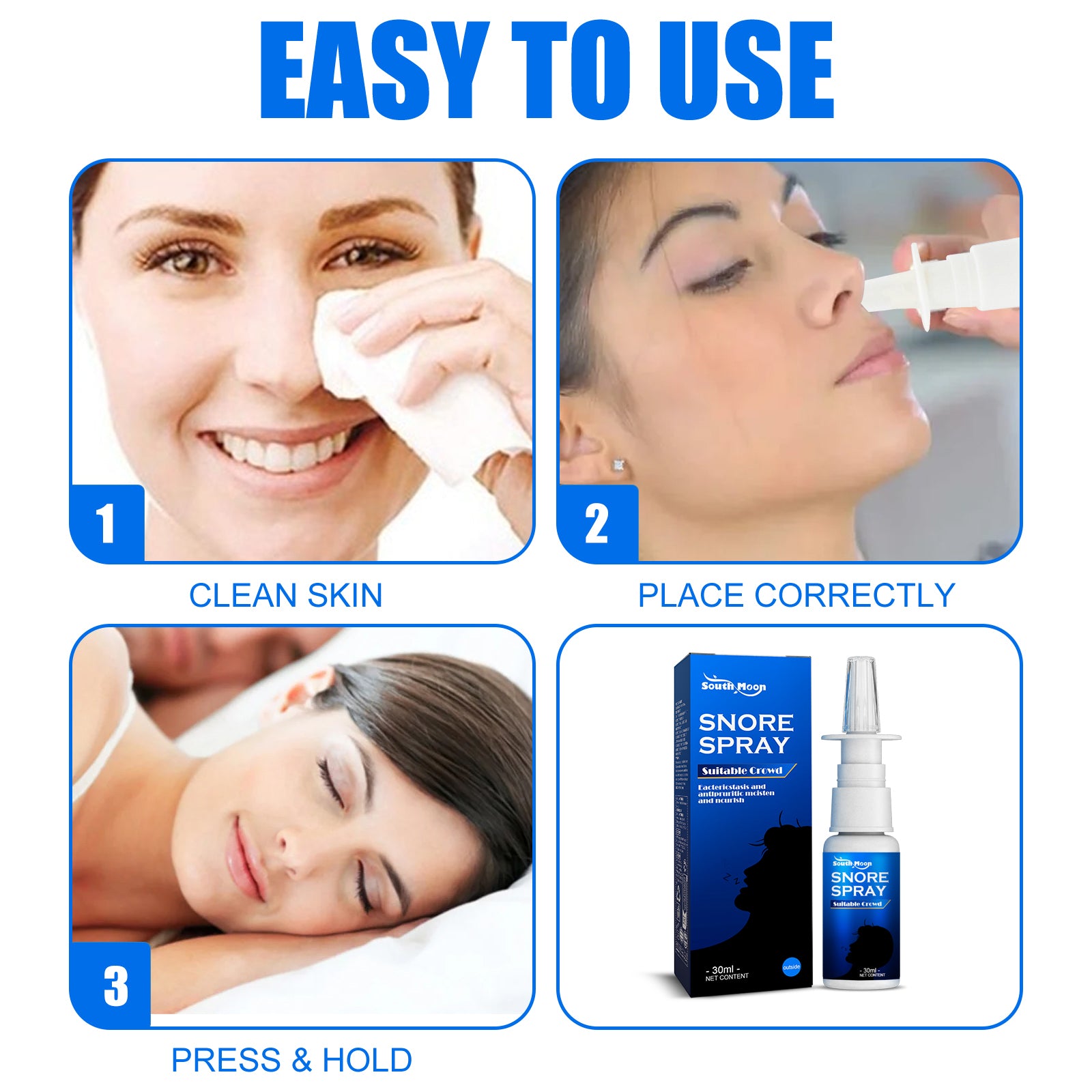 South Moon Herbal Treatment Spray Mild Ingredients For Soothing Nasal Discomfort Herbal Nasal Treatment Spray