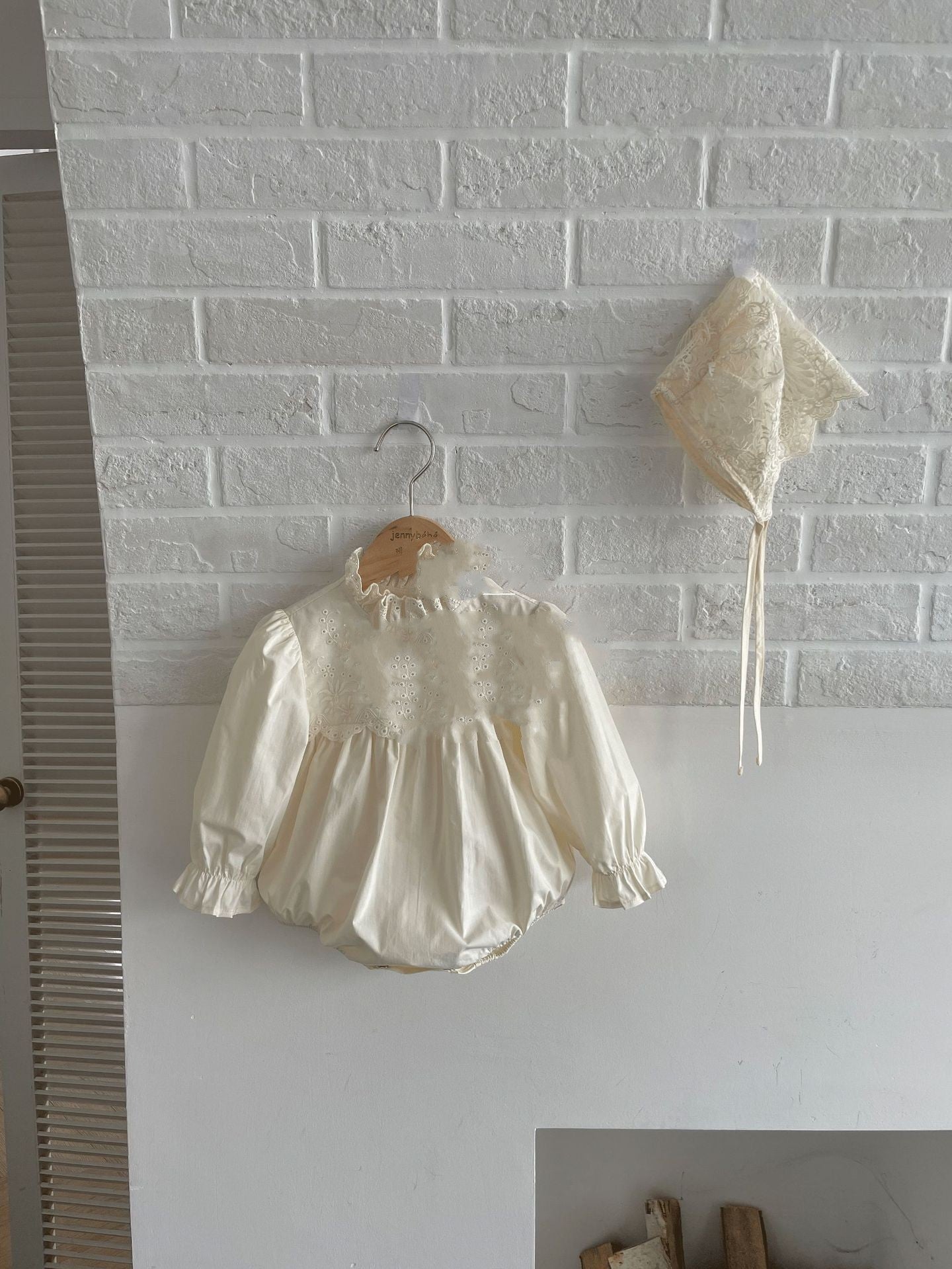 Crawling Suit Baby Lace Stand-up Collar Jumpsuit Girl's Dress