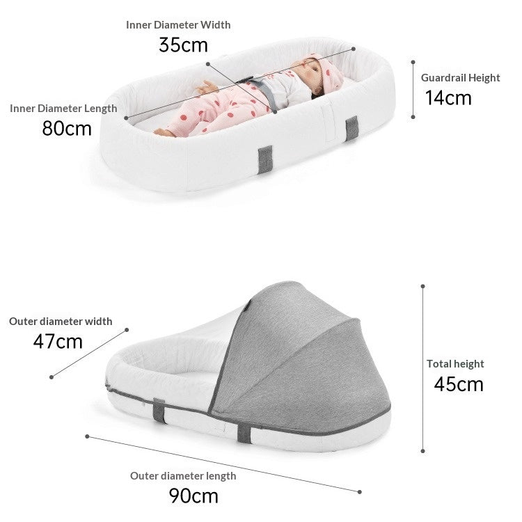 Portable Multifunctional Foldable Baby Crib
