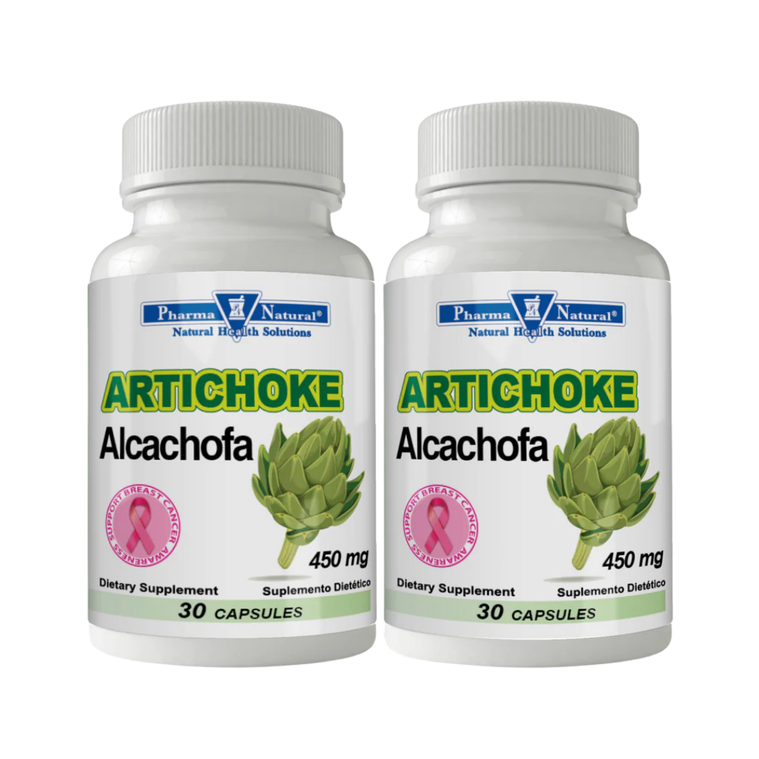 Pharma Natural Artichoke Alcachofa 450mg Capsules (2 x 30 ct)