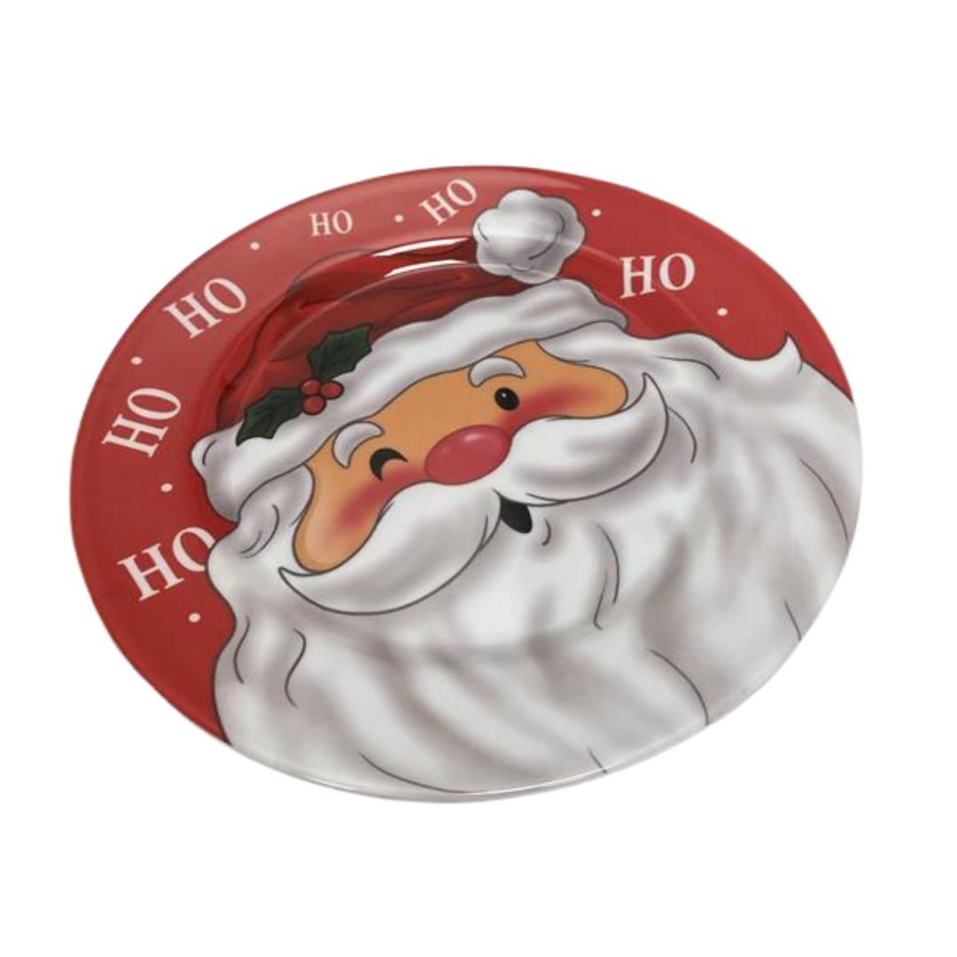 Santa Claus Christmas Dinner Plate