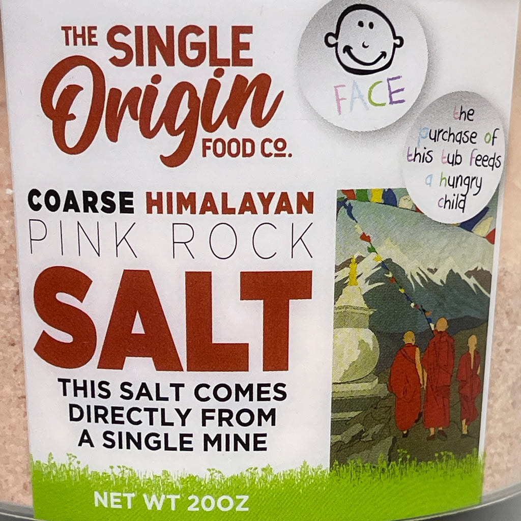 THE SINGLE ORIGIN FOOD CO (6 PACK) Pink Himalayan Salt Tub (course) 20 oz/each BB 11/26