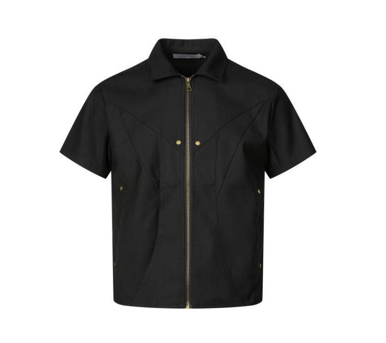 Short sleeved shirt men's loose shirt