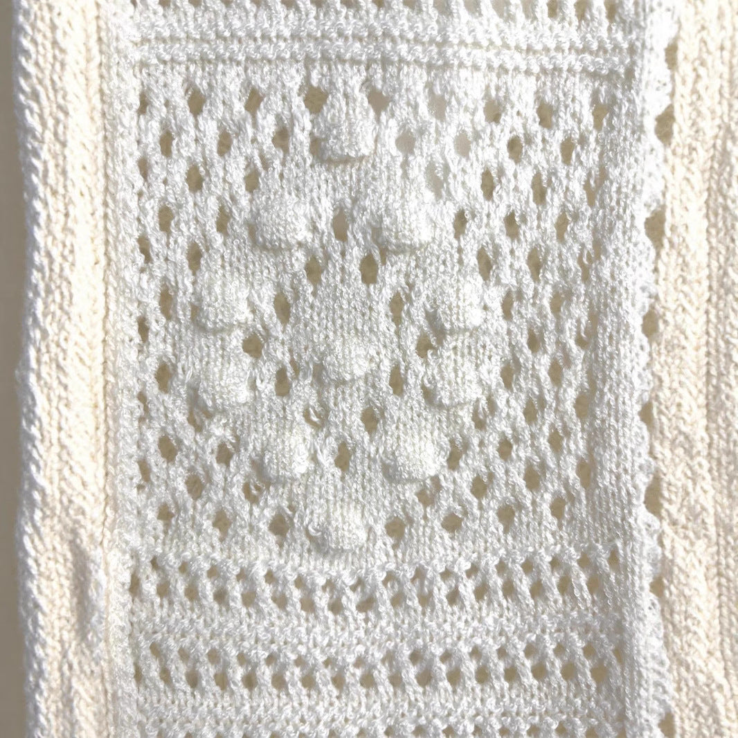Spring New  Style Round Neck Solid Color Women's Unique Design Knitwear