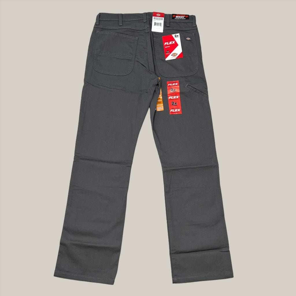 DICKIES Flex Regular Fit Double Knee Pant Mns Sz 32X34 Stonewashed Slate DP903SSL