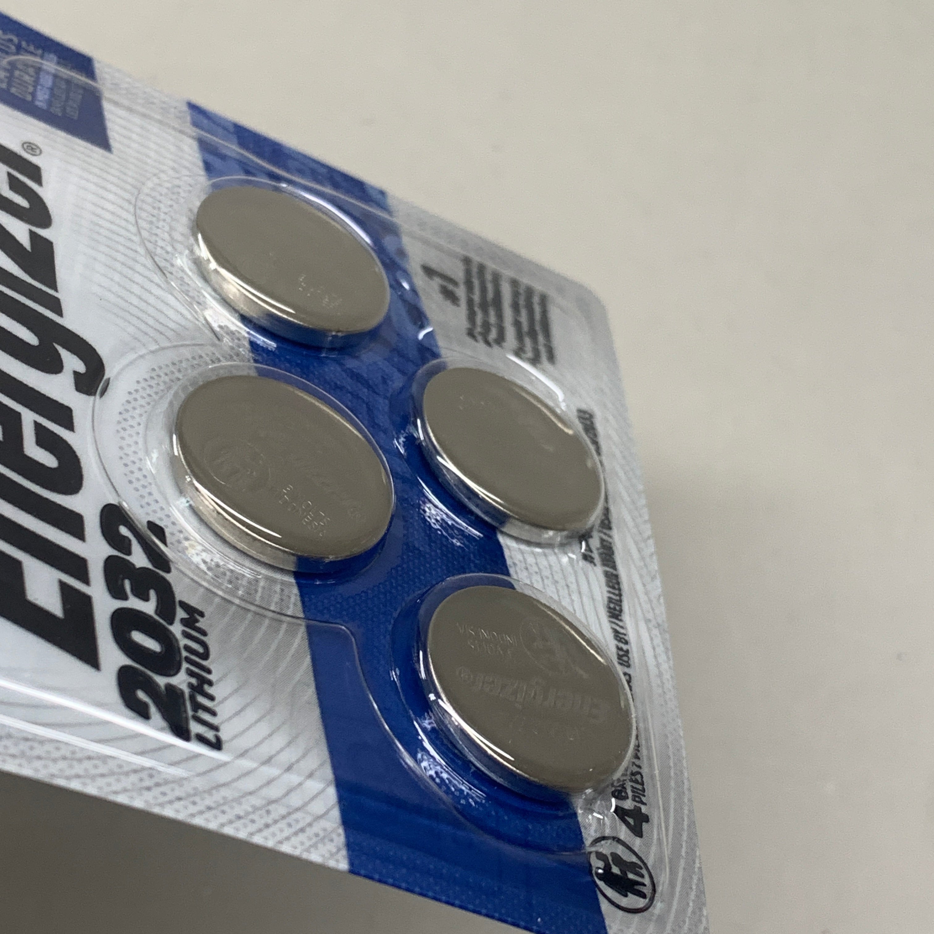 ENERGIZER (2 PACK, 8 Total Batteries) 2032 Lithium Coin Battery for Key FOB 851179