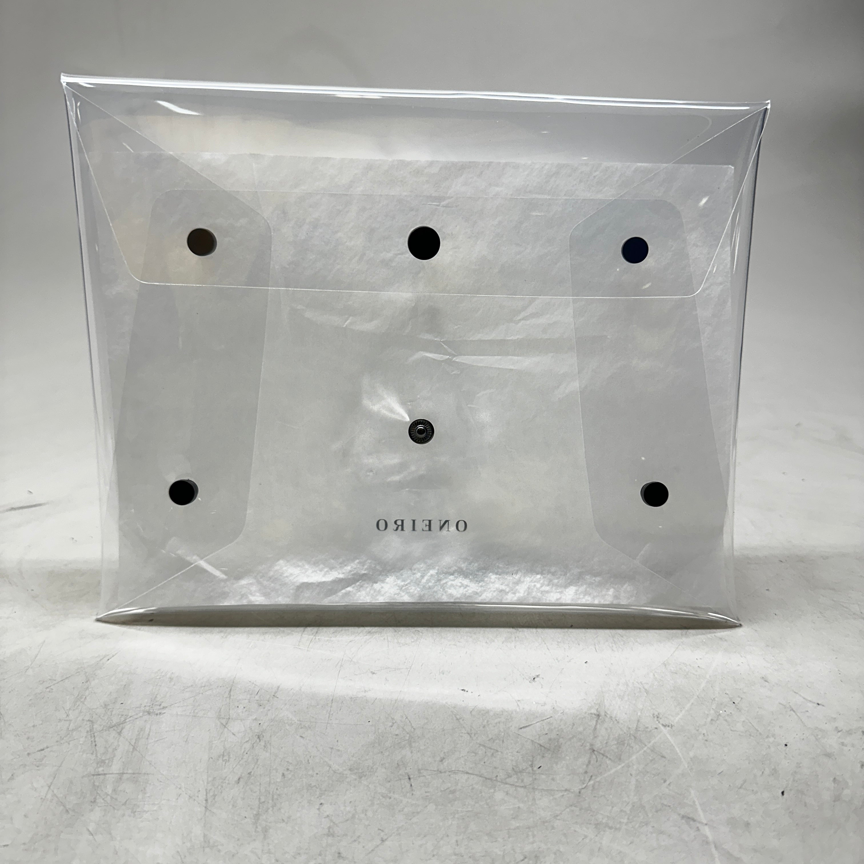 ONEIRO Clear Multipurpose Clutch Waterproof Travel Pouch 8" x 10" (New)