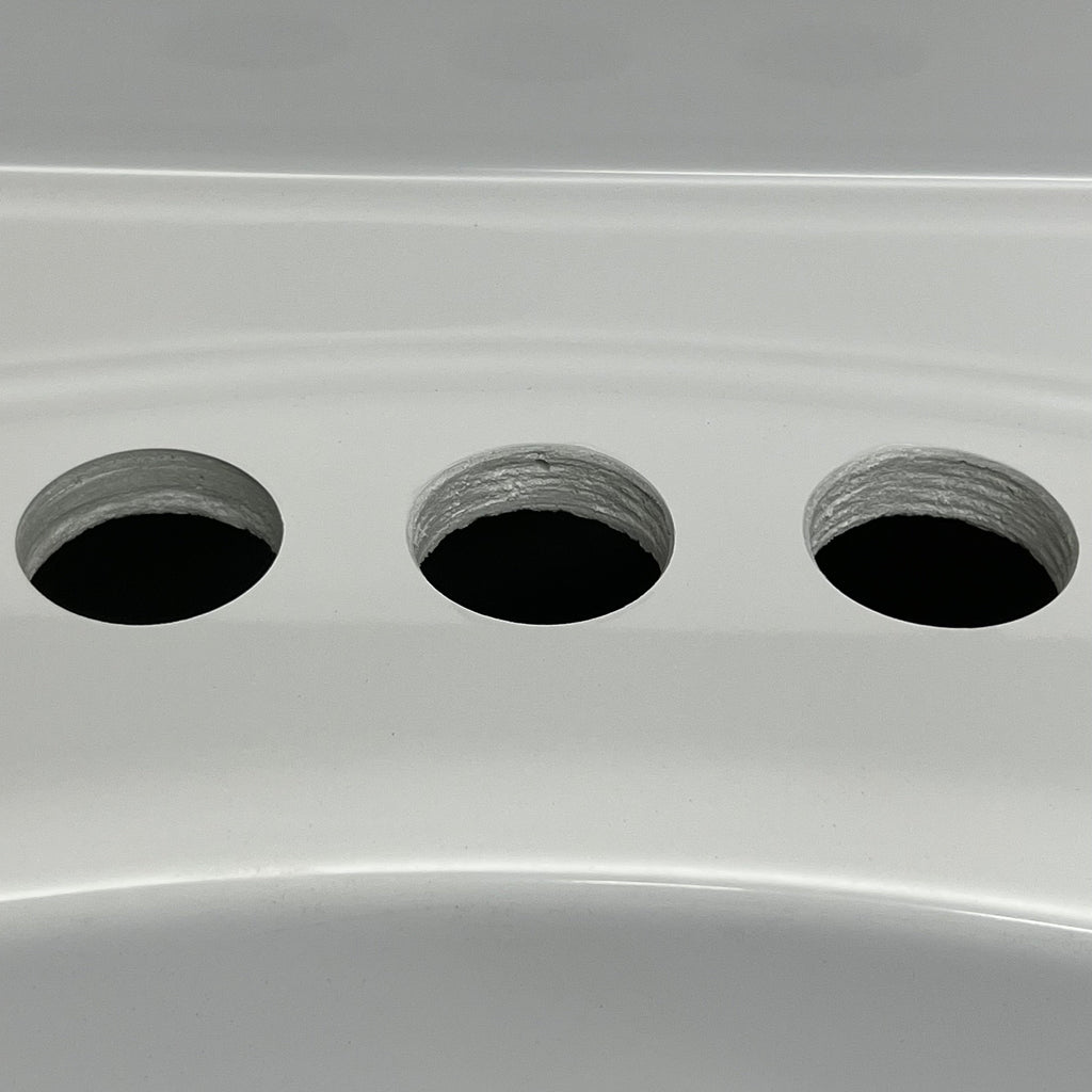 DHI CORP Vanity Top Sink Premium Cultured Marble 25” X 22” WHITE 552026