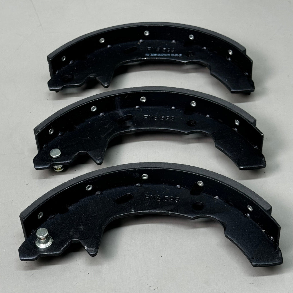 WAGNER QS QuickStop Drum Brake Shoes Set 7 1/2" x 2" Black Z599AR