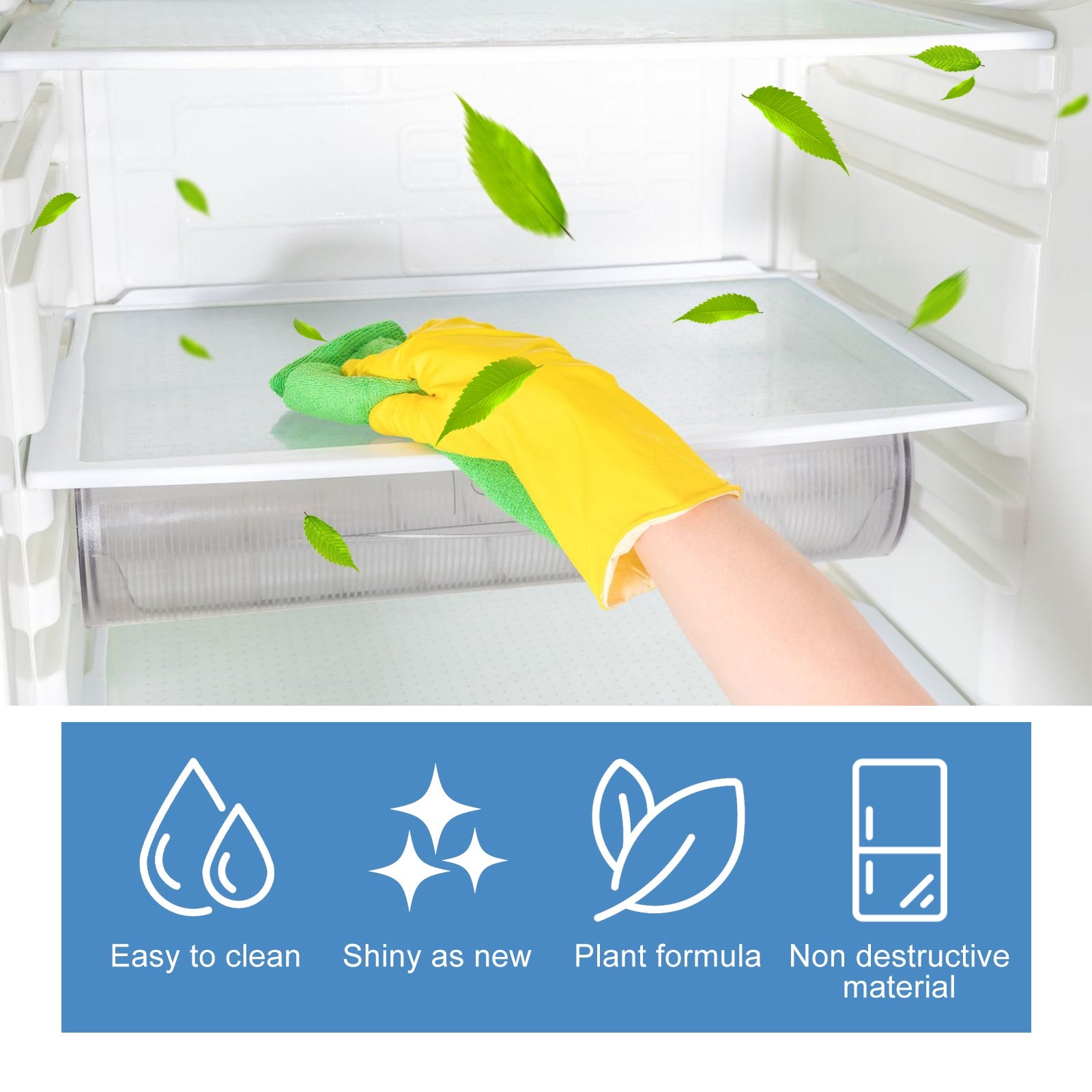 Refrigerator Cleaning Tablets, Refrigerator Freezer Deep Cleaning Descaling Go Dirt Odor Effervescent Tablets