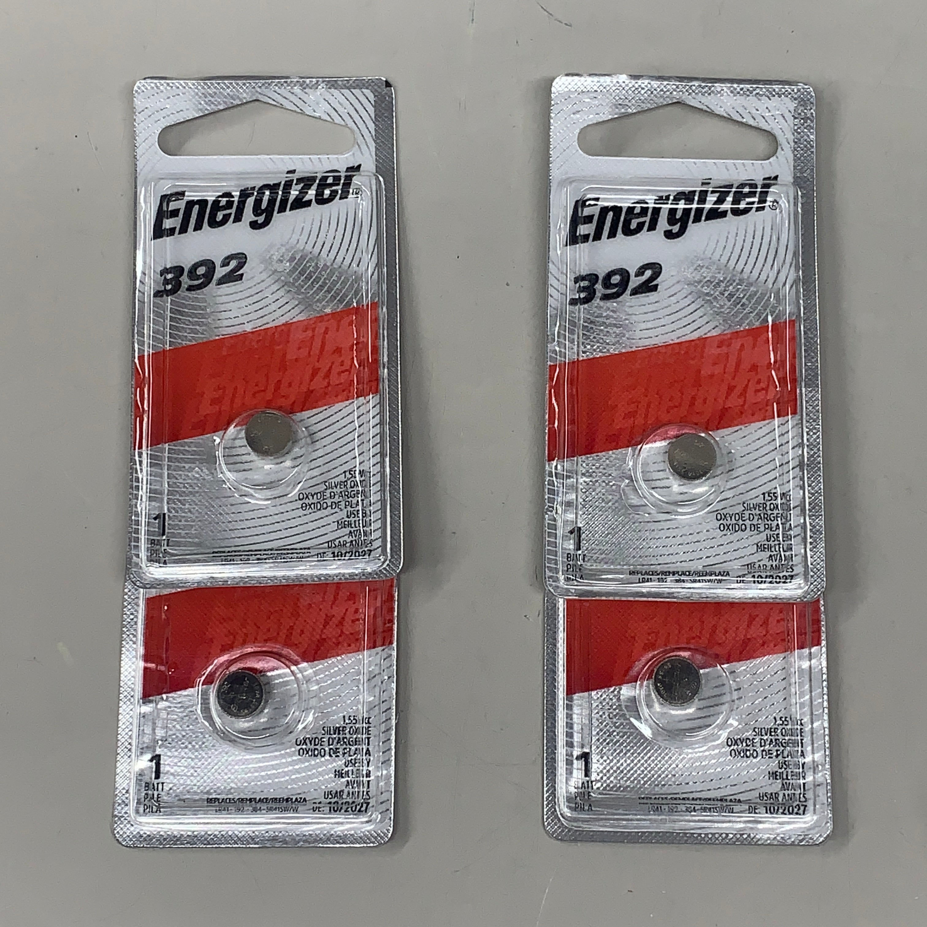 ENERGIZER (4 PACK) Silver Oxide Button Battery 392 1 Pack (4 Total Batteries) 392BPZ