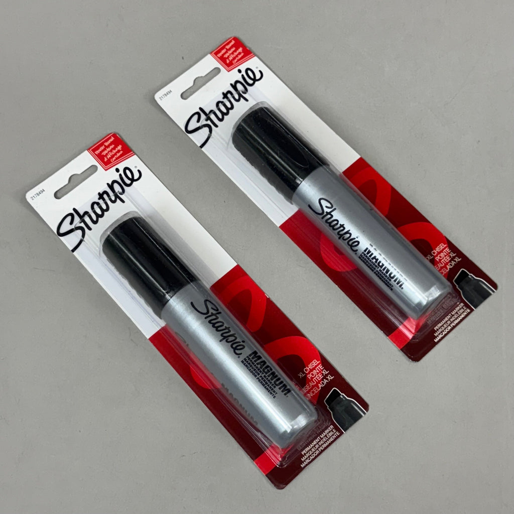 SHARPIE (2 PACK) Magnum Permanent Markers Marks through a Variety of Surfaces 203711