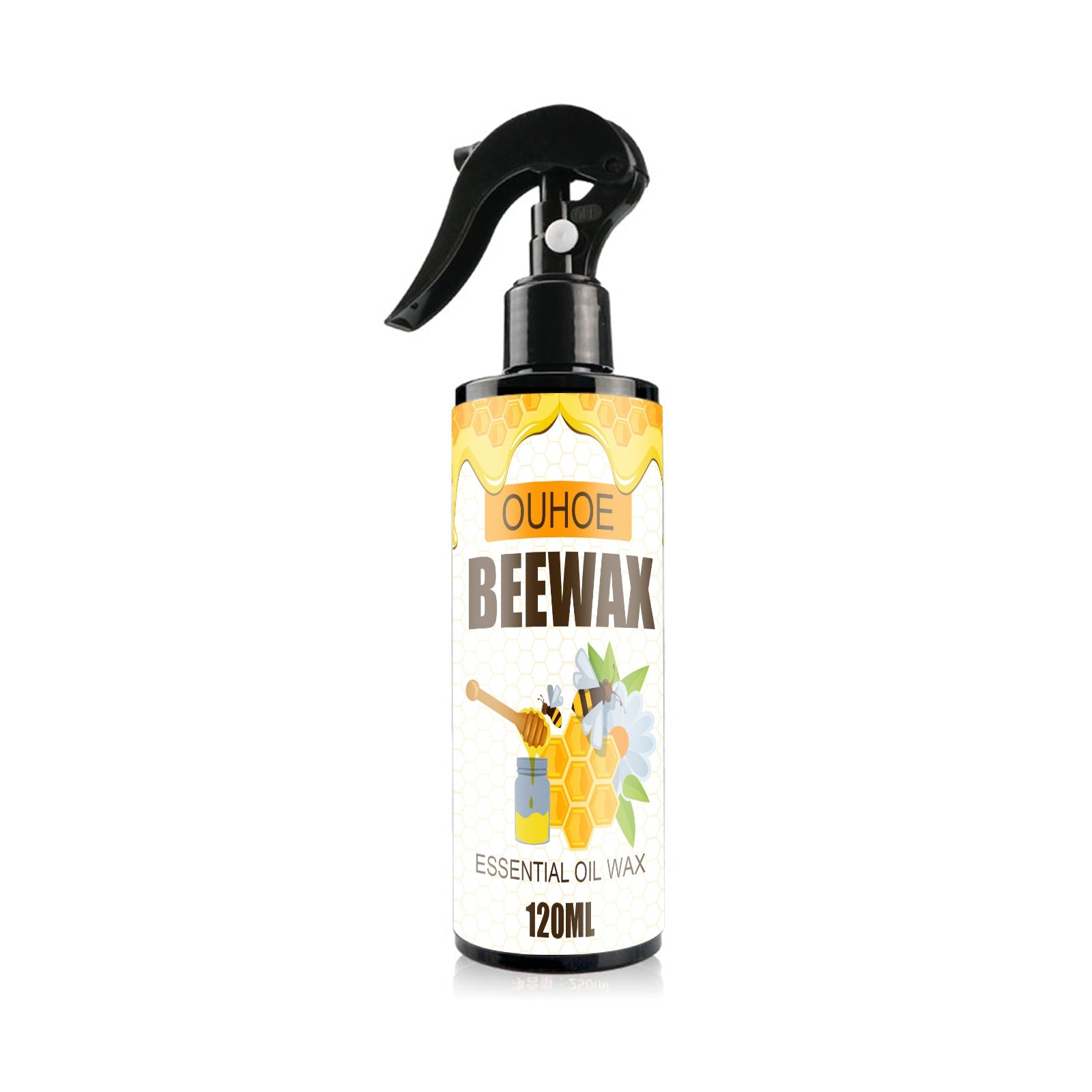 Furniture Beeswax Spray, Furniture Floor Care Polishing Waterproof Anti-Cracking Scratches Refurbished Care Wax