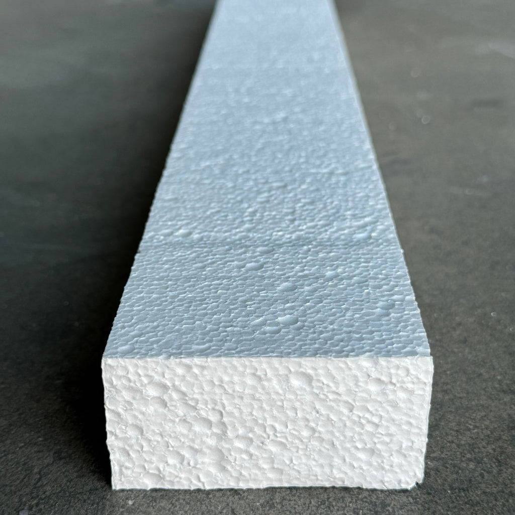 NUCOR 168PK Rectangular Styrofoam 23”Lx3”Wx1-1/2”T White