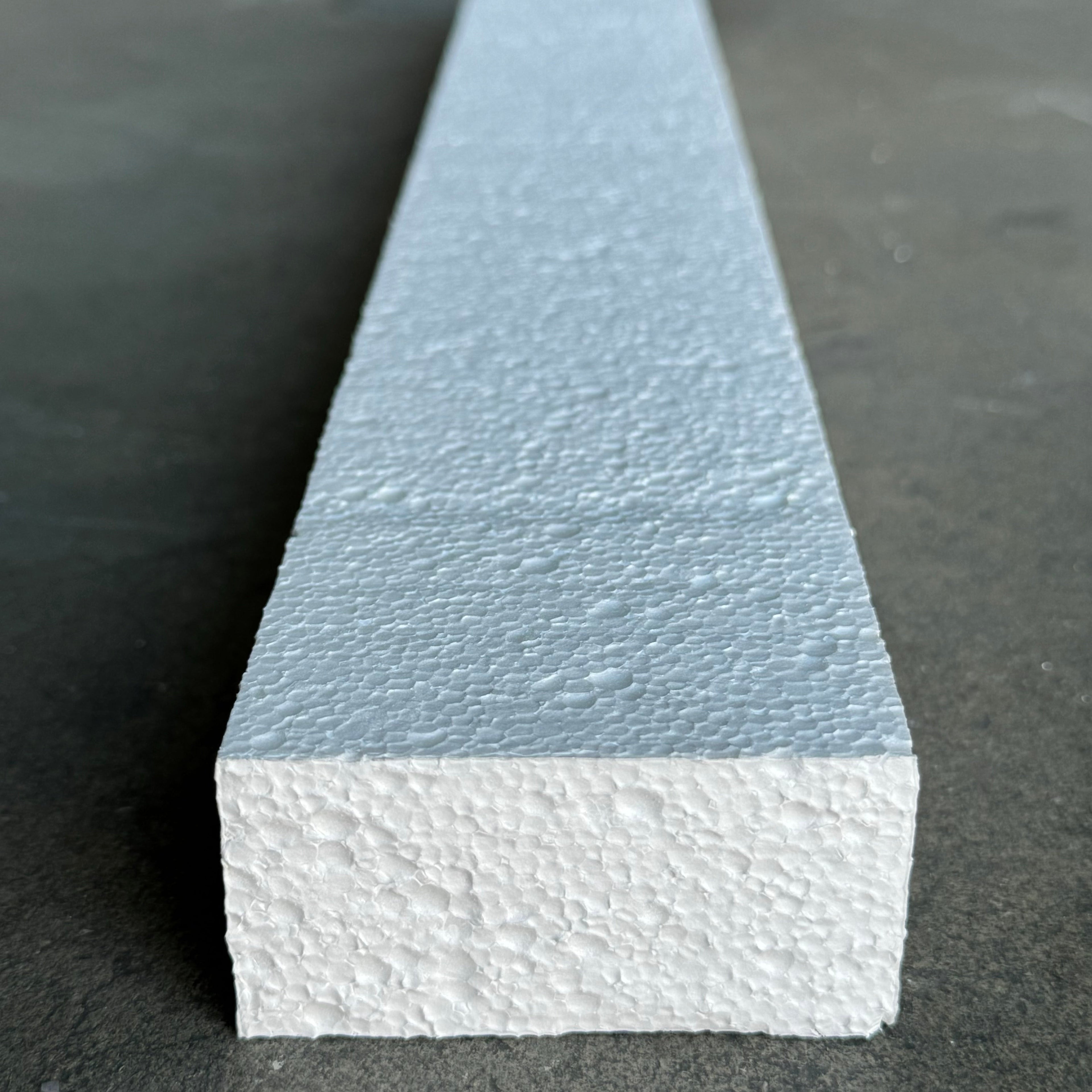 NUCOR 168PK Rectangular Styrofoam 23”Lx3”Wx1-1/2”T White