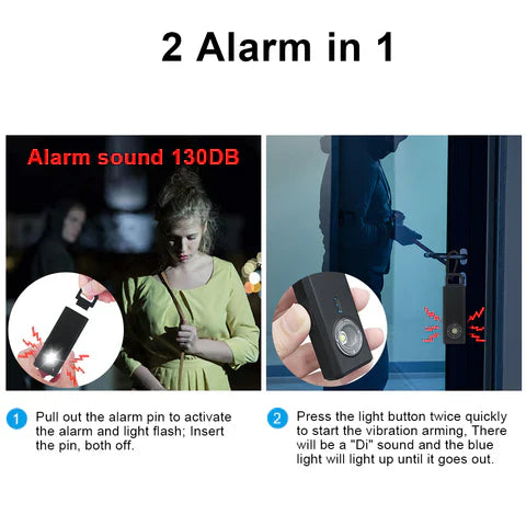 Anti Spier Self-Defense Security Alarm With Motion Sensor & LED