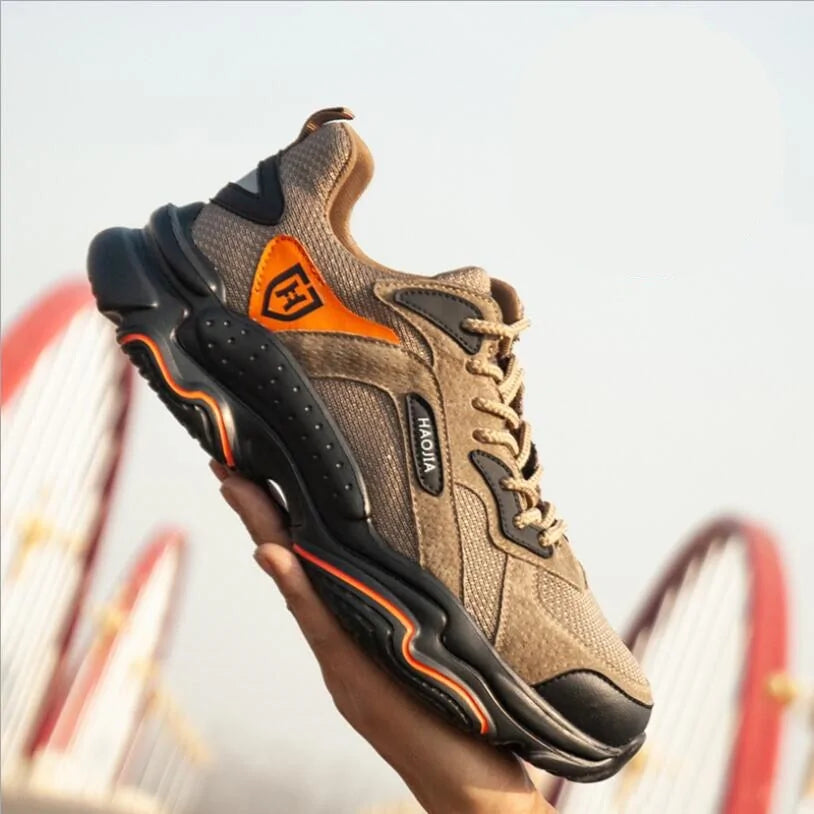 Men's Steel Toe Safety Work Shoes - Lightweight Outdoor Protective Footwear