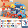 Electric Screw Screwdriver Toolbox Children's Toy Educational Detachable Assembly Screwdriver Electric Drill Set