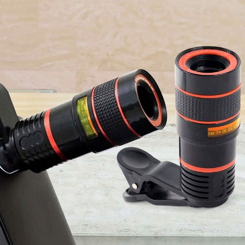 8x Optical Zoom Camera Lens Clip for iPhone & Android
