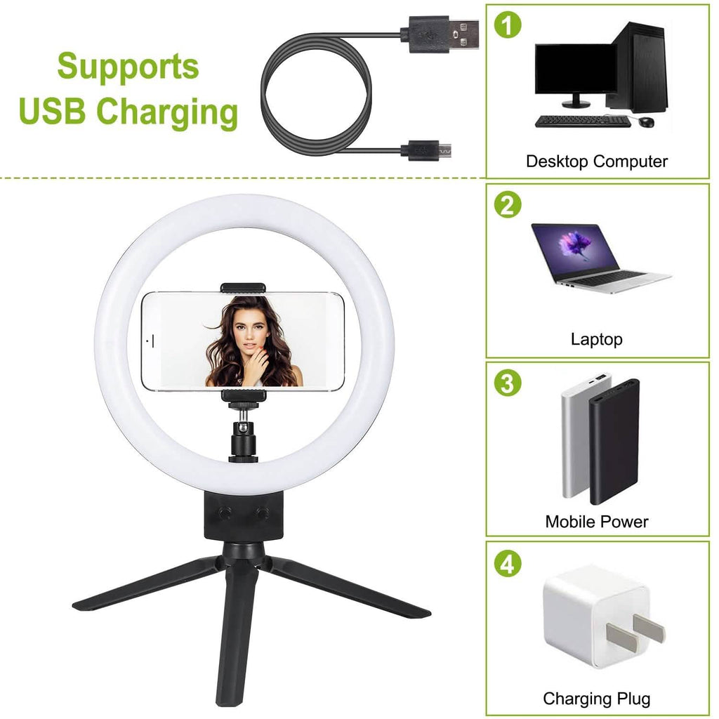 9" Dimmable LED Ring Light with Tripod