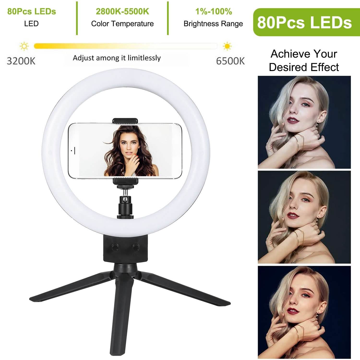 9" Dimmable LED Ring Light with Tripod