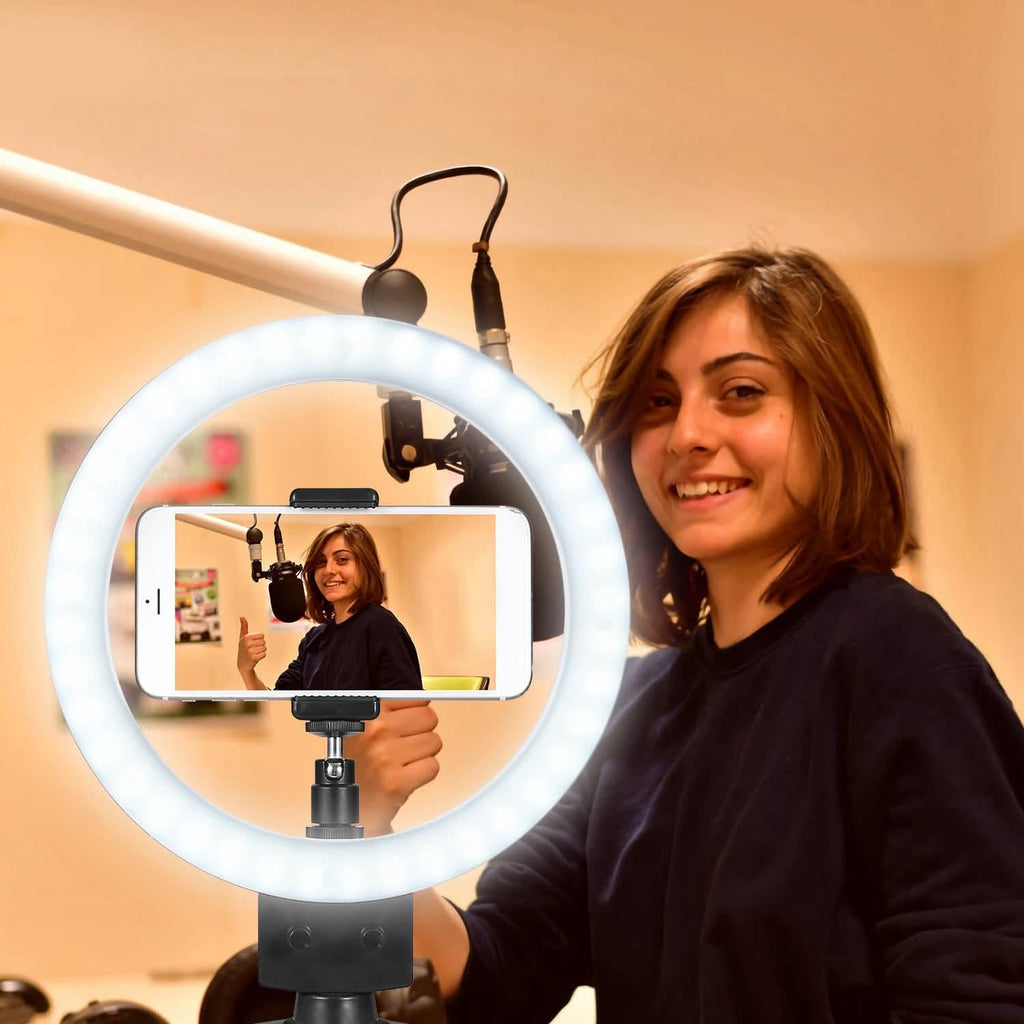 9" Dimmable LED Ring Light with Tripod