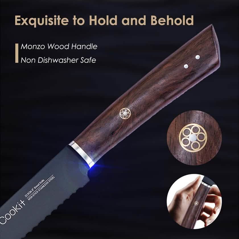 9 Inches Serrated Edge Bread Knife