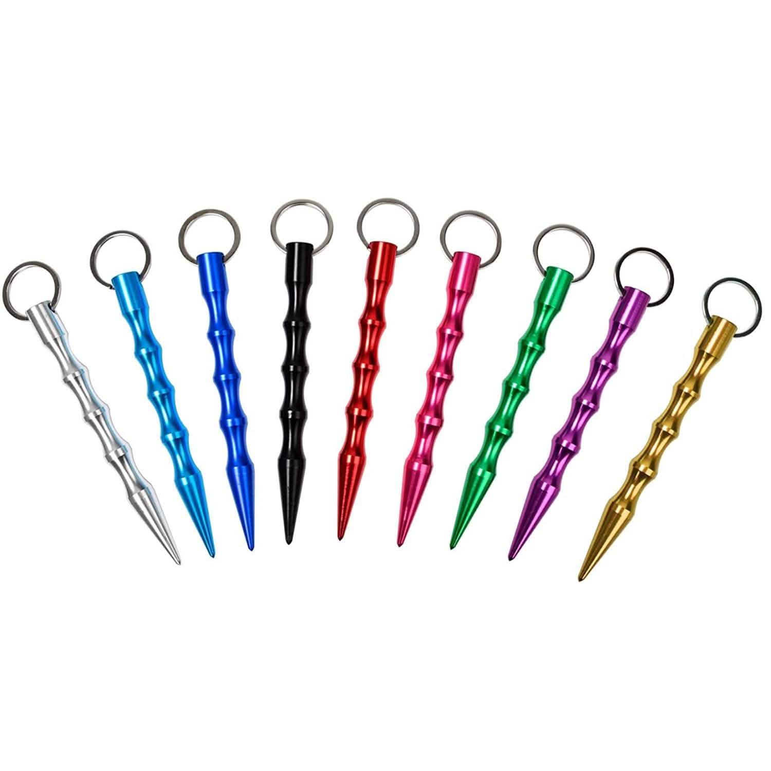 9-Pack: Aluminum Self-Defence Key Chain