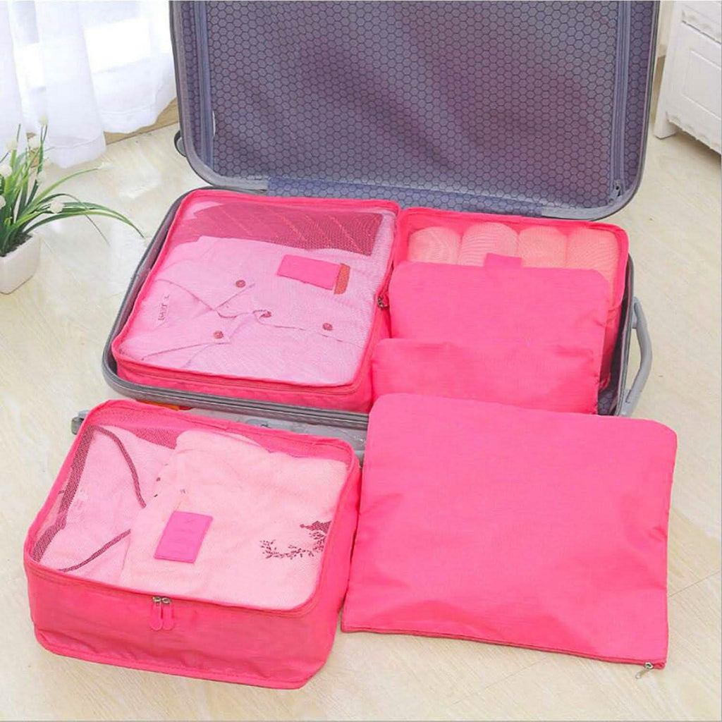 9-Piece: Clothes Storage Bags Water-Resistant Travel Luggage Organizer