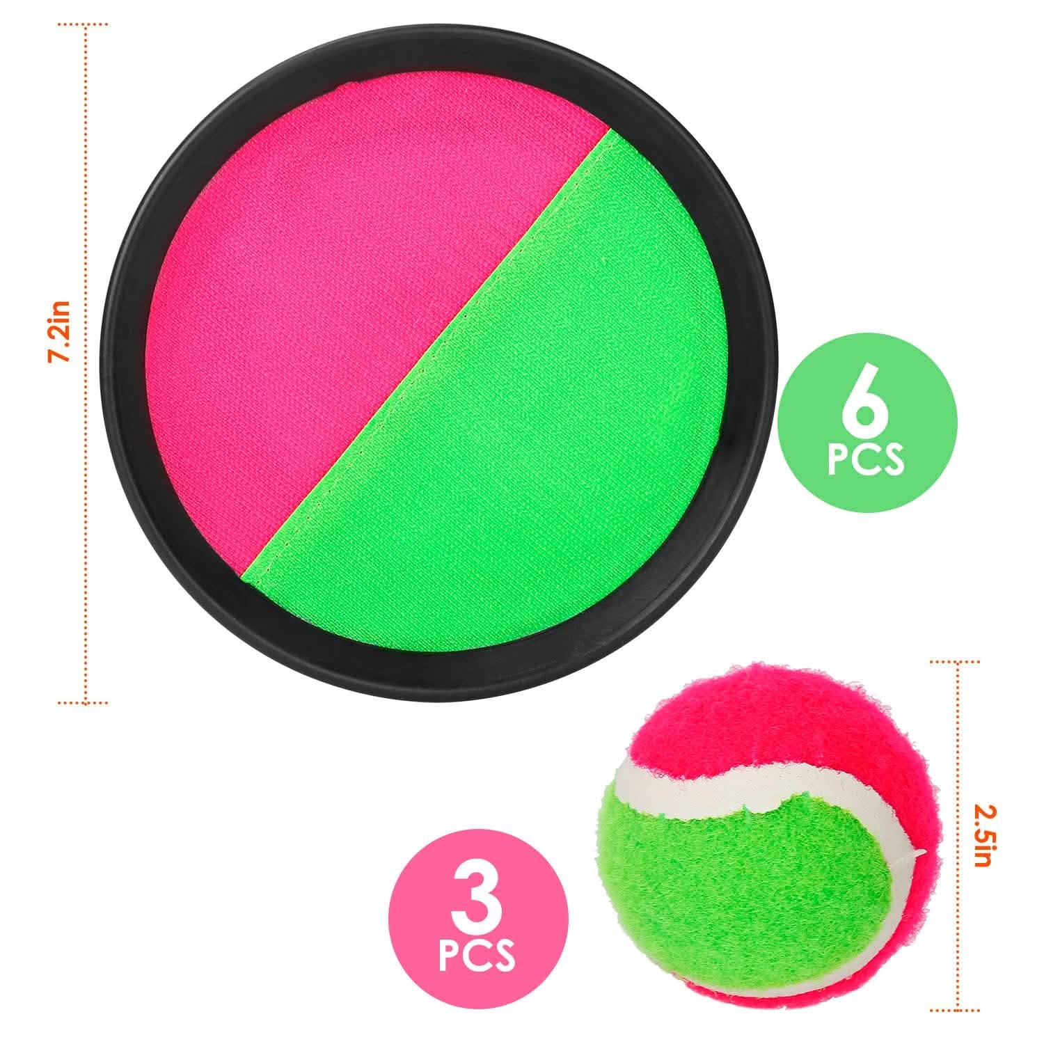 9-Piece Set: Toss and Catch Ball Throw
