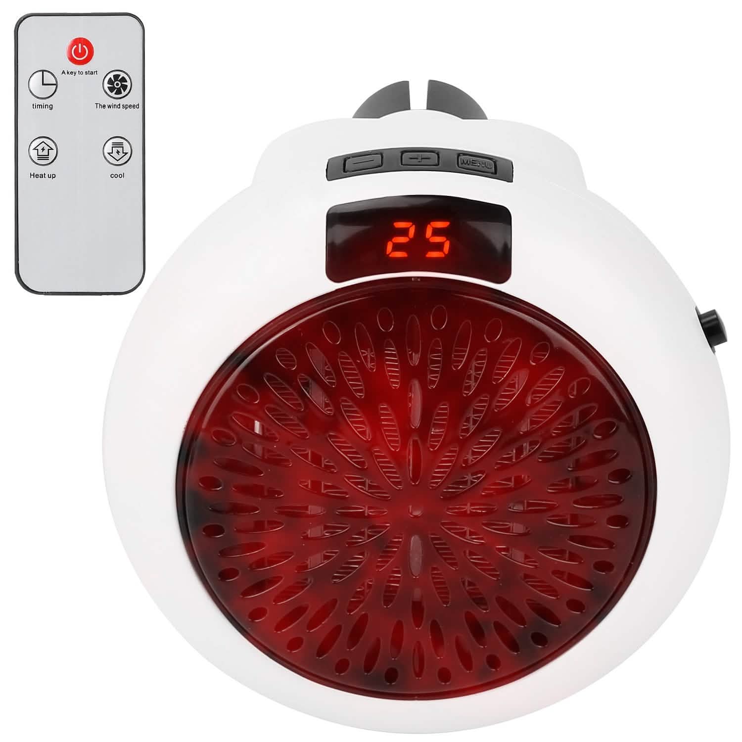 900W Portable Heater Fan with Remote Control