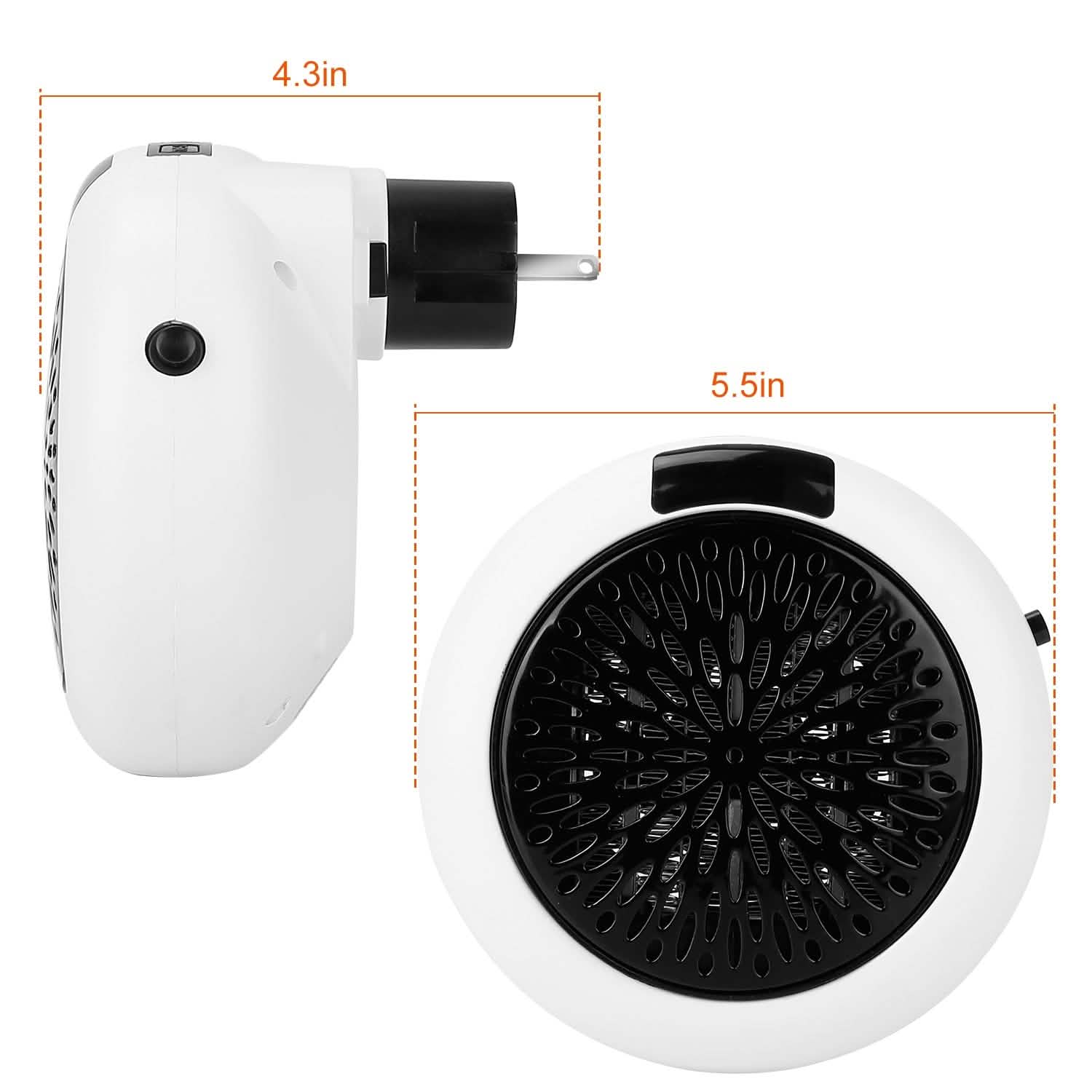 900W Portable Heater Fan with Remote Control