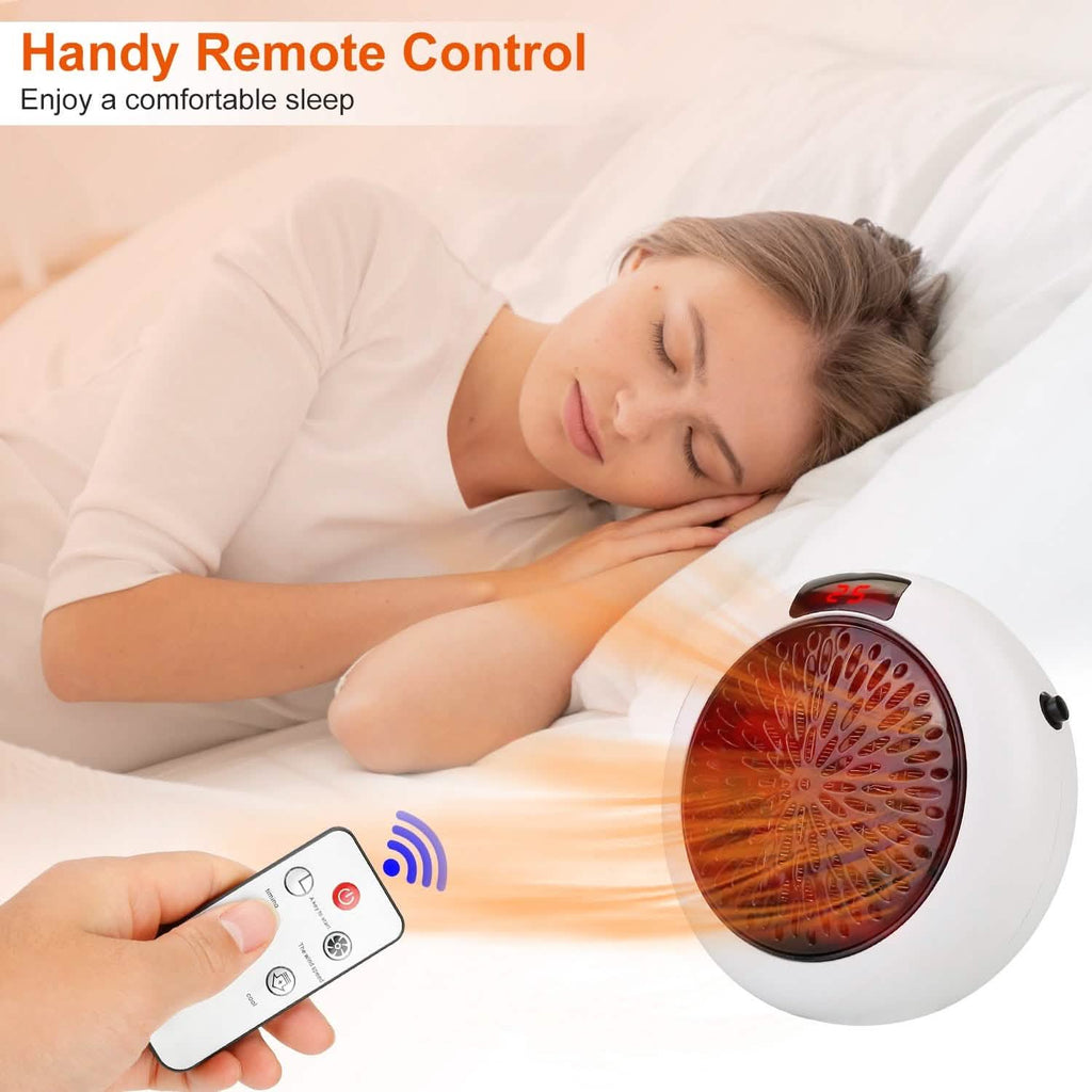 900W Portable Heater Fan with Remote Control